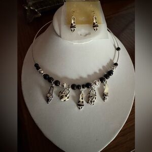 NEW "Luxury" Charm Choker with Matching Earrings